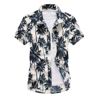 Mens Summer Beach Hawaiian Shirt 2018 Brand Short Sleeve Plus Size Floral Shirts Men Casual Holiday Vacation Clothing Camisas