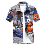 Mens Summer Beach Hawaiian Shirt 2018 Brand Short Sleeve Plus Size Floral Shirts Men Casual Holiday Vacation Clothing Camisas