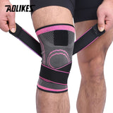 AOLIKES 1PCS 2019 Knee Support Professional Protective Sports Knee Pad Breathable Bandage Knee Brace Basketball Tennis Cycling