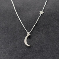 Star Necklace Women Choker Kolye Gold Silvery Moon Necklaces Boho Pendants Collier Femme Chain Collar collares de moda 2019 G2