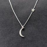 Star Necklace Women Choker Kolye Gold Silvery Moon Necklaces Boho Pendants Collier Femme Chain Collar collares de moda 2019 G2