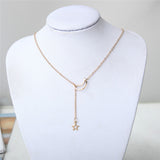 Star Necklace Women Choker Kolye Gold Silvery Moon Necklaces Boho Pendants Collier Femme Chain Collar collares de moda 2019 G2