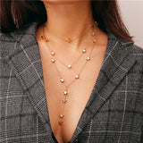 Star Necklace Women Choker Kolye Gold Silvery Moon Necklaces Boho Pendants Collier Femme Chain Collar collares de moda 2019 G2