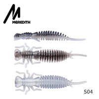 MEREDITH Larva Soft Lures 50mm 62mm 85mm Artificial Lures Fishing Worm Silicone Bass Pike Minnow Swimbait Jigging Plastic Baits