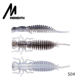 MEREDITH Larva Soft Lures 50mm 62mm 85mm Artificial Lures Fishing Worm Silicone Bass Pike Minnow Swimbait Jigging Plastic Baits