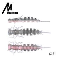 MEREDITH Larva Soft Lures 50mm 62mm 85mm Artificial Lures Fishing Worm Silicone Bass Pike Minnow Swimbait Jigging Plastic Baits