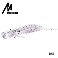 MEREDITH Larva Soft Lures 50mm 62mm 85mm Artificial Lures Fishing Worm Silicone Bass Pike Minnow Swimbait Jigging Plastic Baits