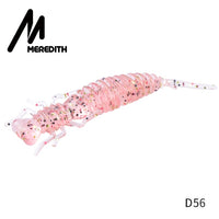 MEREDITH Larva Soft Lures 50mm 62mm 85mm Artificial Lures Fishing Worm Silicone Bass Pike Minnow Swimbait Jigging Plastic Baits