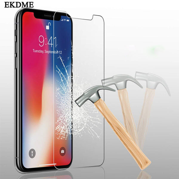 Tempered Glass For iPhone XS XR XS MAX Screen Protector Cover For iPhone 8 X 7 6 6S Plus 5 5S SE XS 6.1 6.5 5.8 inch 2019