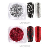 ROSALIND Nails Art Glitter Pigment Powder Gel Polish Mirror Manicure Sparkles For Nails UV Decorations Chrome Holographic Nail