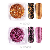 ROSALIND Nails Art Glitter Pigment Powder Gel Polish Mirror Manicure Sparkles For Nails UV Decorations Chrome Holographic Nail