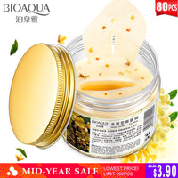 BIOAQUA Gold Osmanthus Eye Patches Mask Collagen Gel  Protein Sleep Patche Remover Dark Circles Eye Bag Eye care 80Pcs/ Bottle