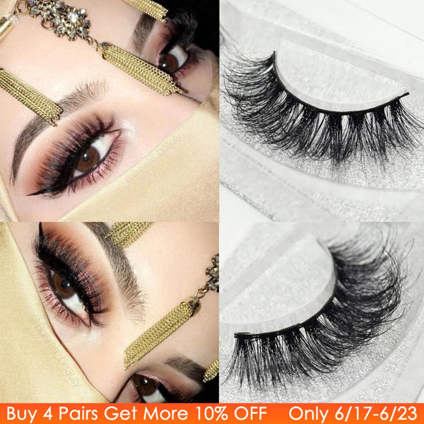 Visofree eyelashes 3D mink eyelashes long lasting mink lashes natural dramatic volume eyelashes extension false eyelashes D08