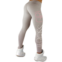 Women Standard Ankle-Length High Waist Polyester Letter Pattern Casual Leggings